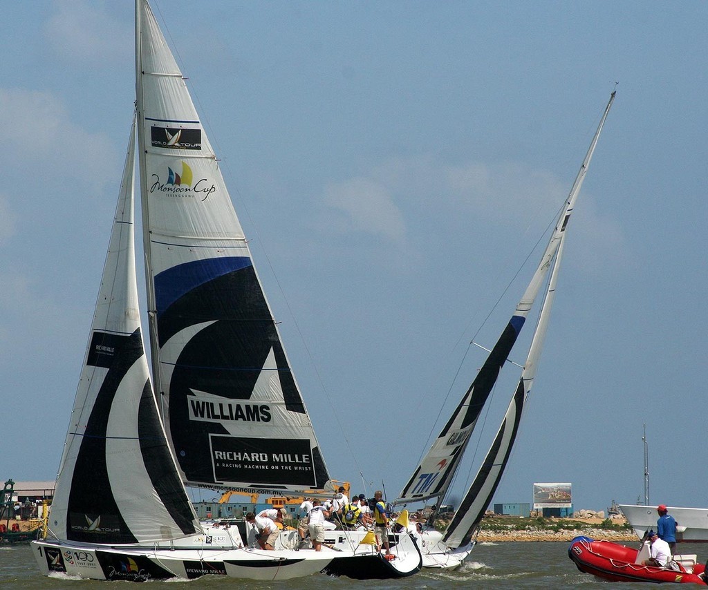 Williams and Gilmour head to the first mark in final match - Monsoon Cup 2007 © Sail-World.com /AUS http://www.sail-world.com